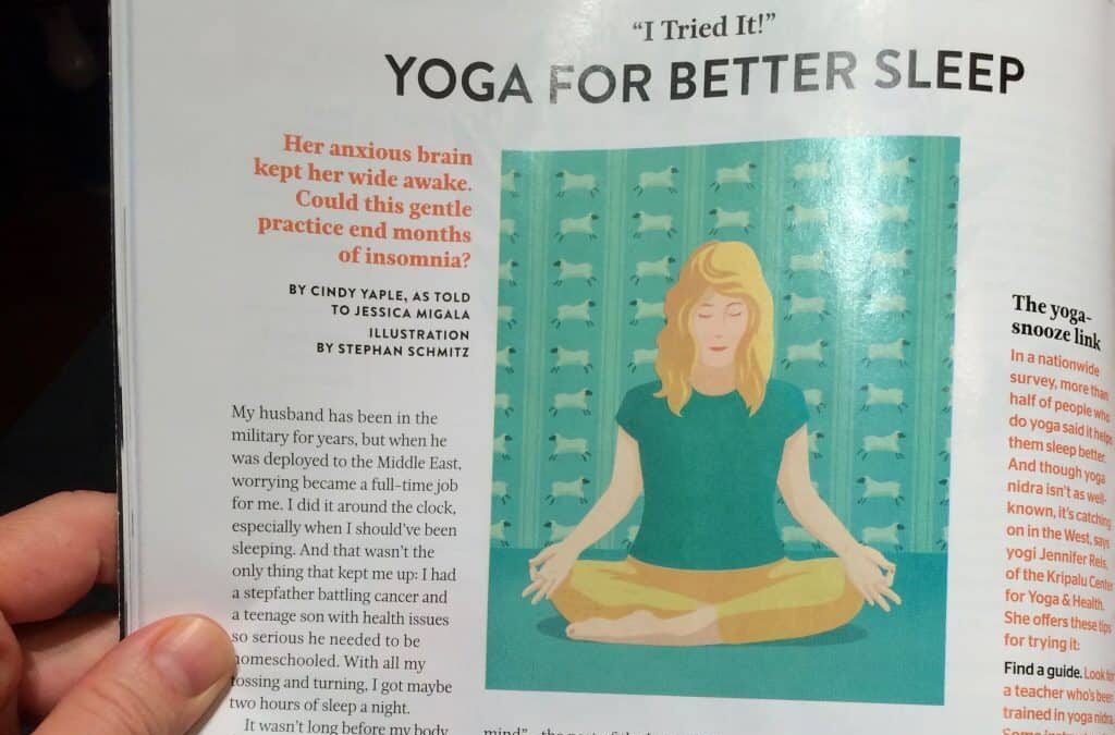 Dr. Oz The Good Life Magazine: Yoga For Better Sleep. December 2016