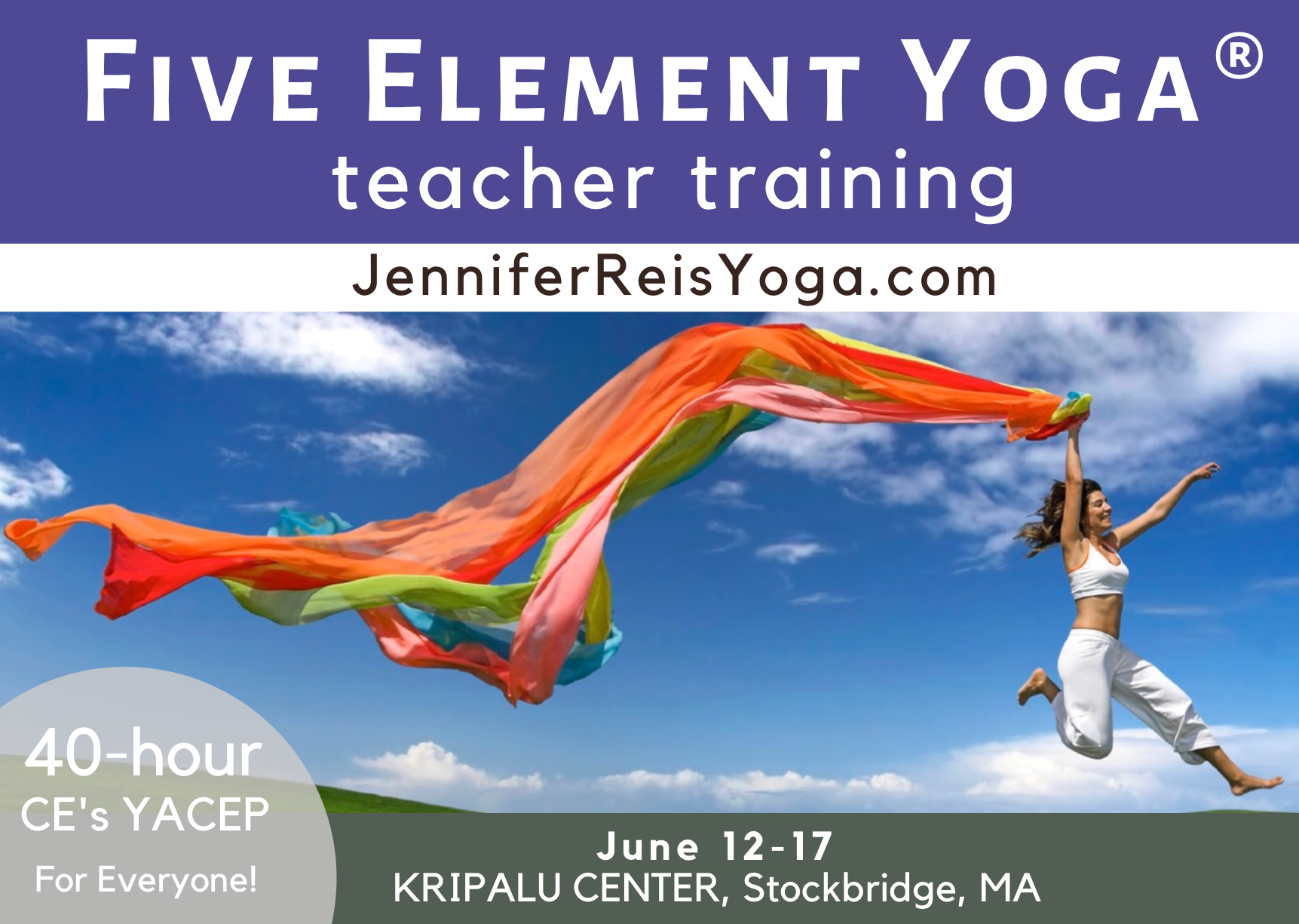 Five Element Yoga® Teacher Training, In-Person at Kripalu Center