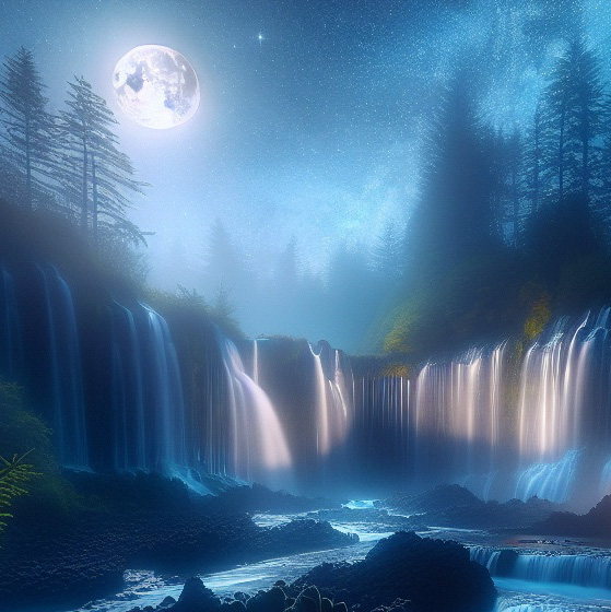 Full Moon Cleansing Cascade ,Thursday, January 16